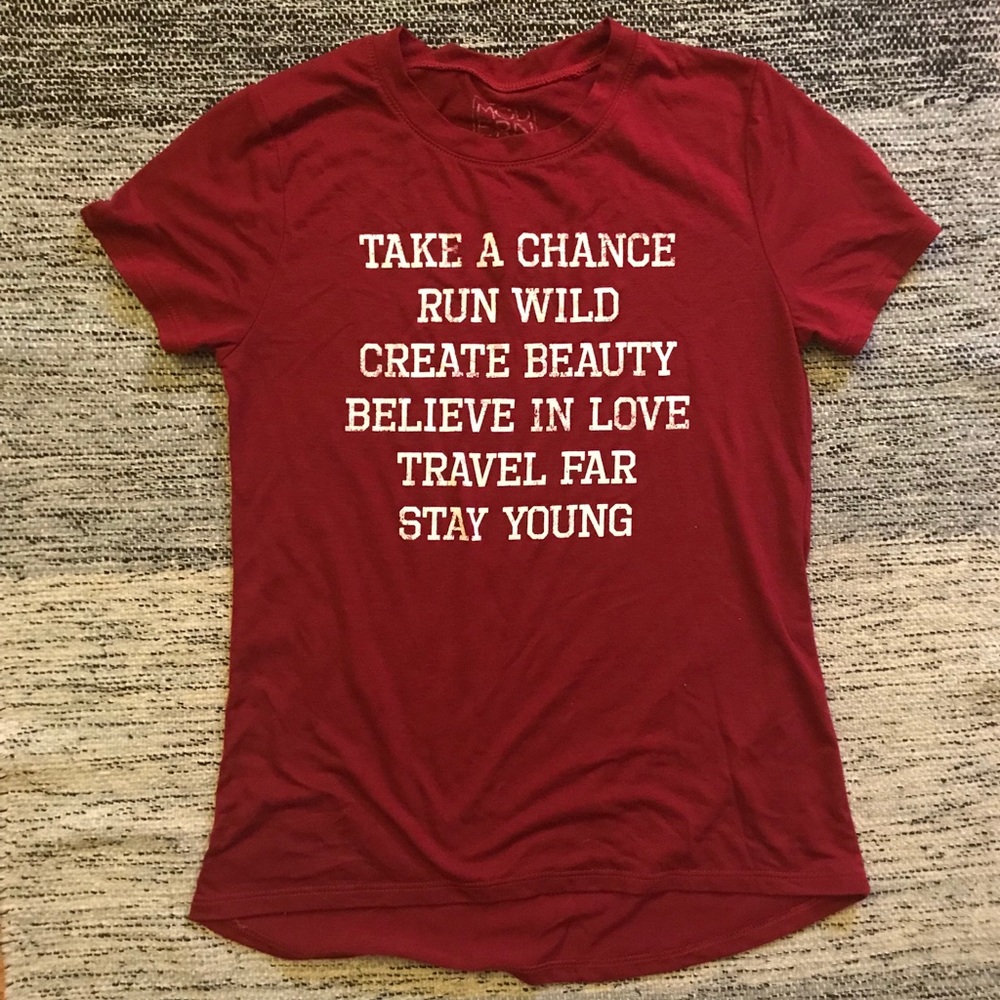 Maroon Graphic Tee